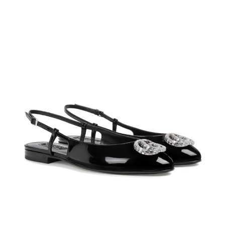 Gucci Leather Flats  Slide Sandal - Image 1