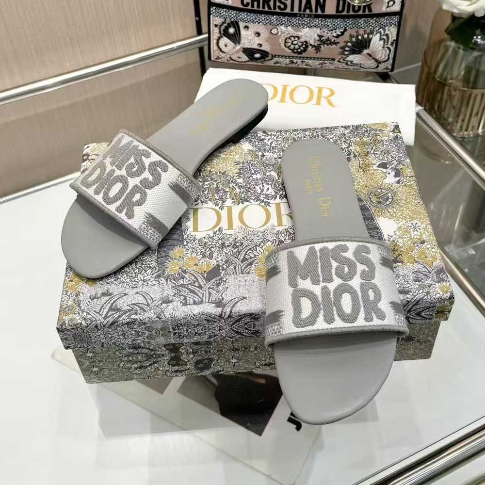 Dior Dway Miss Dior Allover Motif Sandals - Image 15