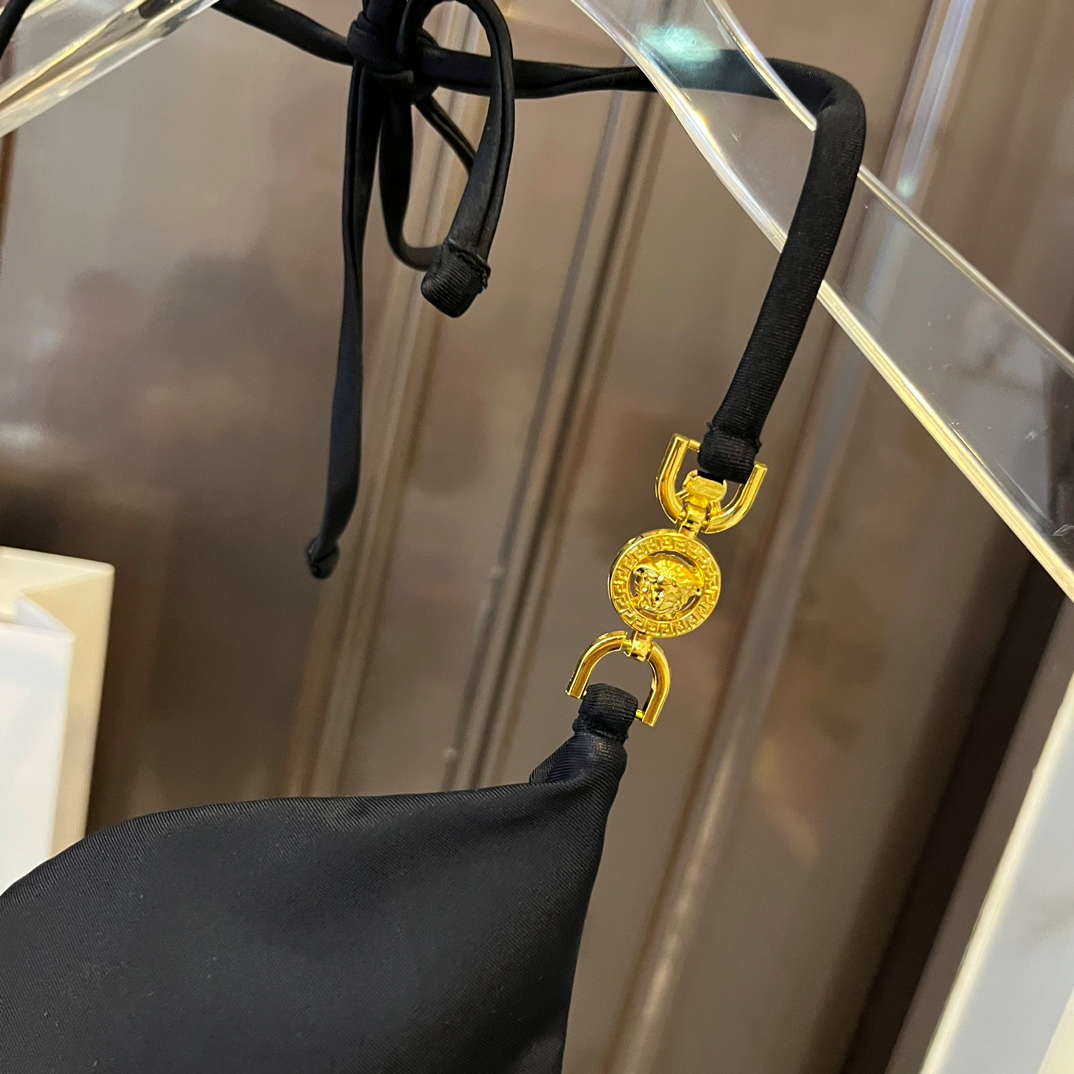Versace   Buckle Style Split Swimsuit Swimwear - Image 5