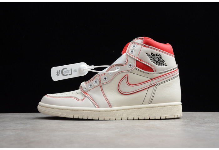 Air Jordan 1 Phantom Sail University Red 555088-160 - Image 1