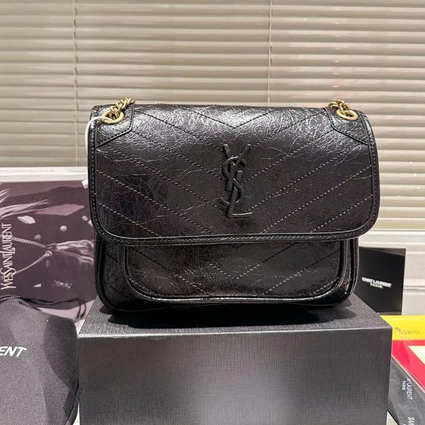 Saint Laurent YSL Niki Baby In Vintage Leather