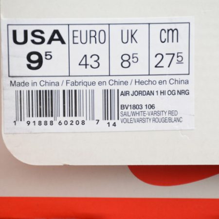 Air Jordan 1 Hi OG NRG "Nigel Sylvester" BV1803-106 - Image 8