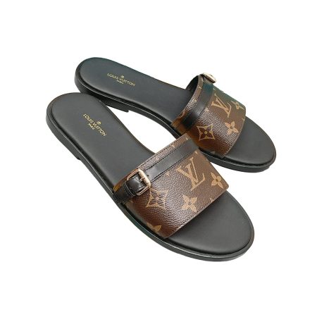 LV Comfortable Flat Slippers  Slide Sandal - Image 1