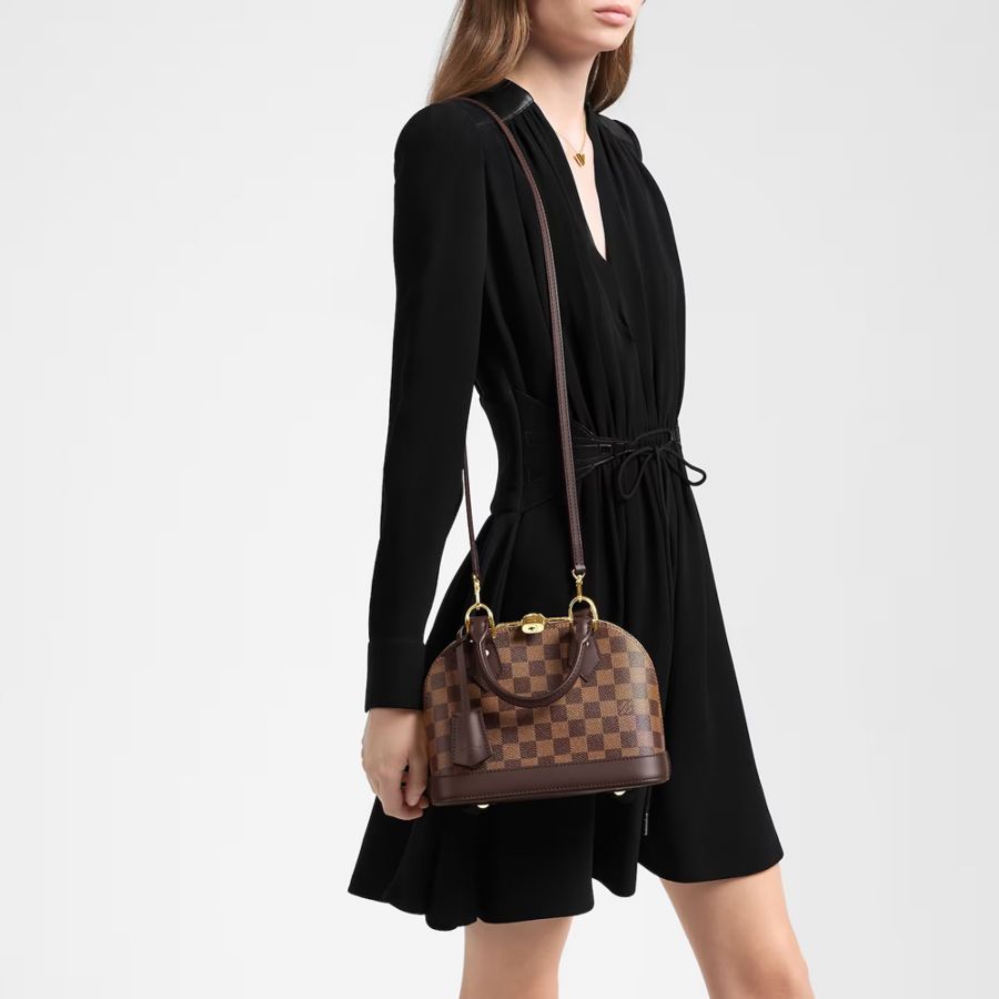 LV Alma BB PM Shoulder Bag Monogram Damier Ebene - Image 2