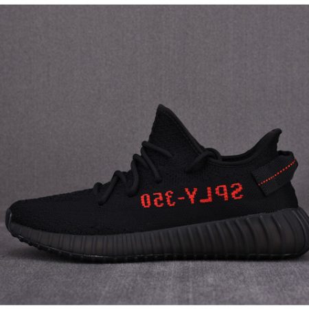 Yeezy Boost 350 V2 Black Red CP9652 - Image 1
