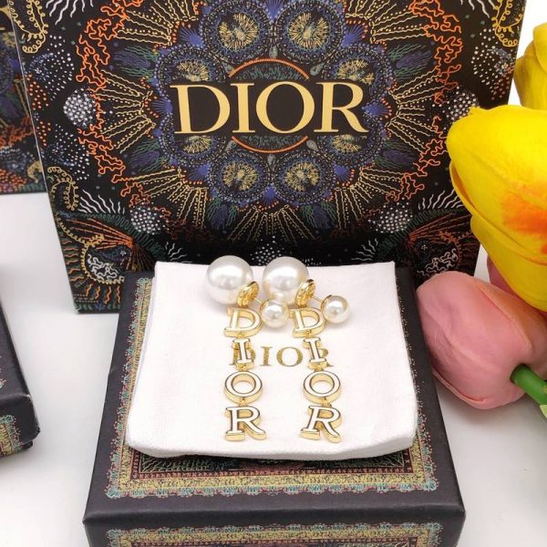 Dior 21 Autumn Earrings Gold For Women Jewelry
