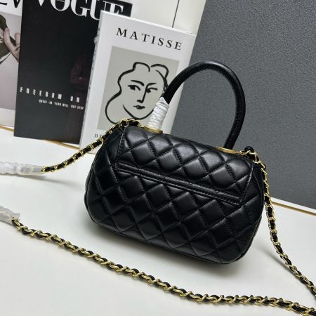 Chanel coco Leather Handle Shoulder Crossbody Bag - Image 2