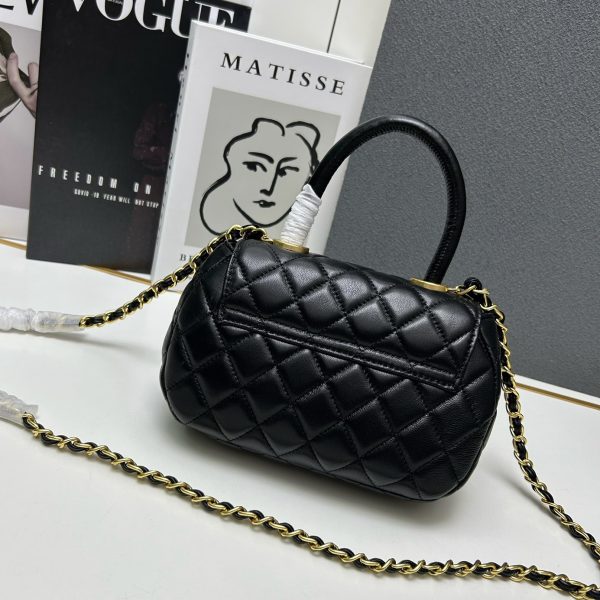 Chanel coco Leather Handle Shoulder Crossbody Bag