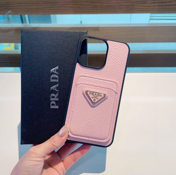 Prada Pebbled Leather Phone Case