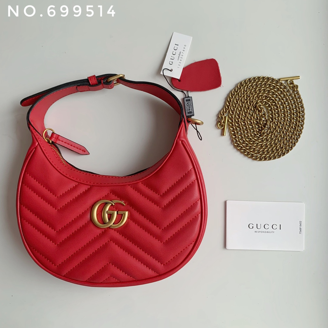Gucci Marmont Half Moon Shoulder Bag - Image 6