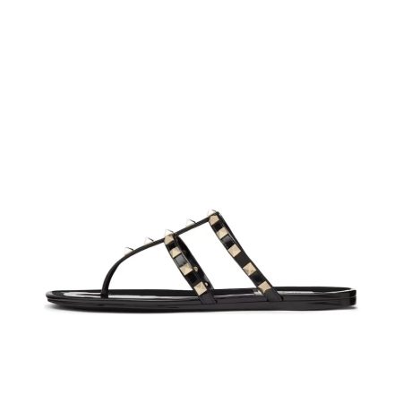 Valentino Rockstud Rubber Flat Flip Flops Slide Sandal - Image 2