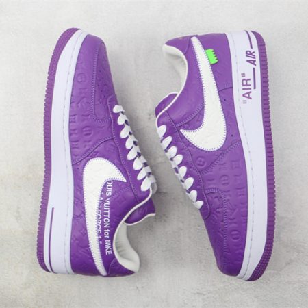 LV x Nike Air Force 1'07 LV8 Low "Purple/white/LV Monogram" - Image 9