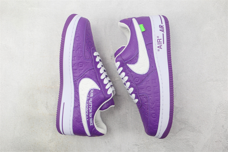 LV x Nike Air Force 1'07 LV8 Low "Purple/white/LV Monogram" - Image 9