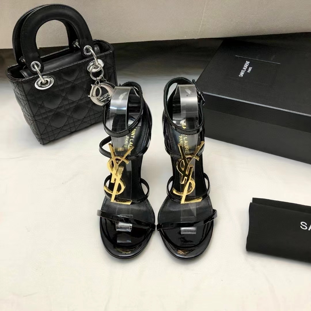 Saint Laurent YSL Cassandra 10.5cm Slide Heels - Image 3