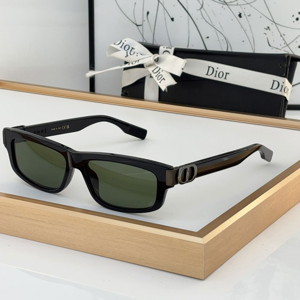 Dior Mirror Leg Stereoscopic Logo Acetate Fibre sunglasses Top quality - Image 7