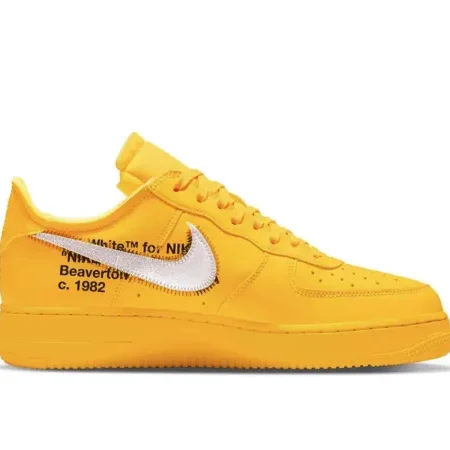 DD1876-700 Off-White x Nike Air Force 1 Low University Gold - Image 2