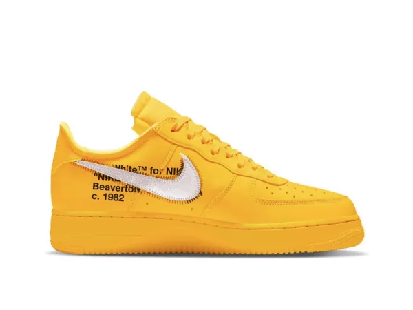 DD1876-700 Off-White x Nike Air Force 1 Low University Gold