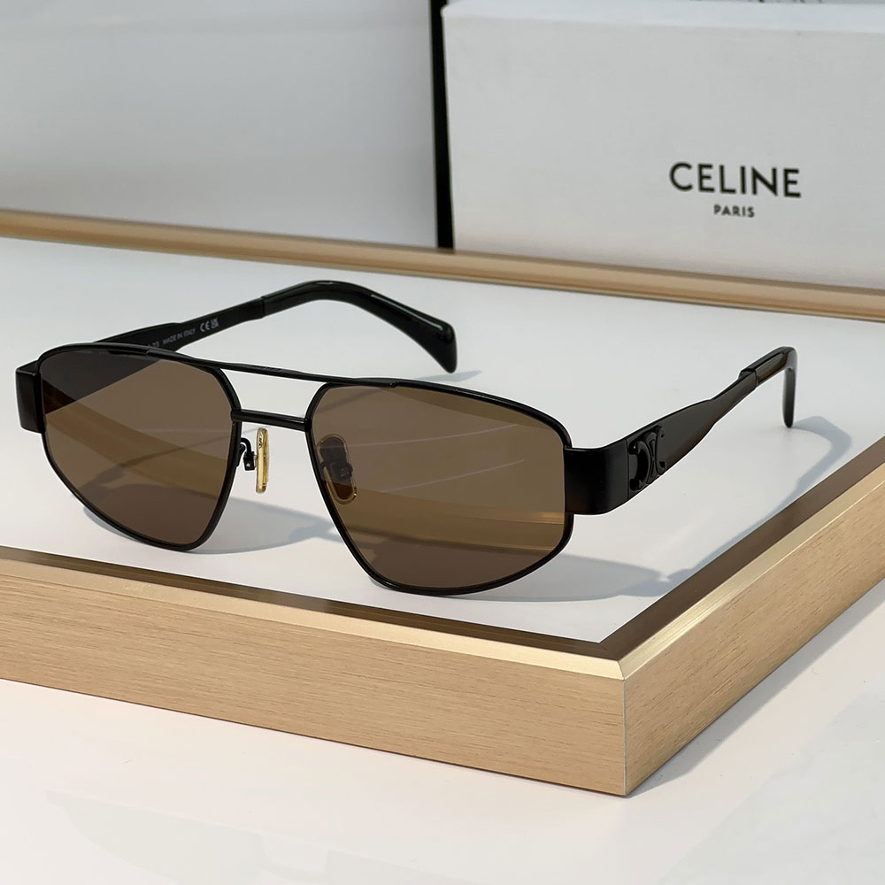 Celine  Metal logo Pattern  sunglasses Top quality - Image 1