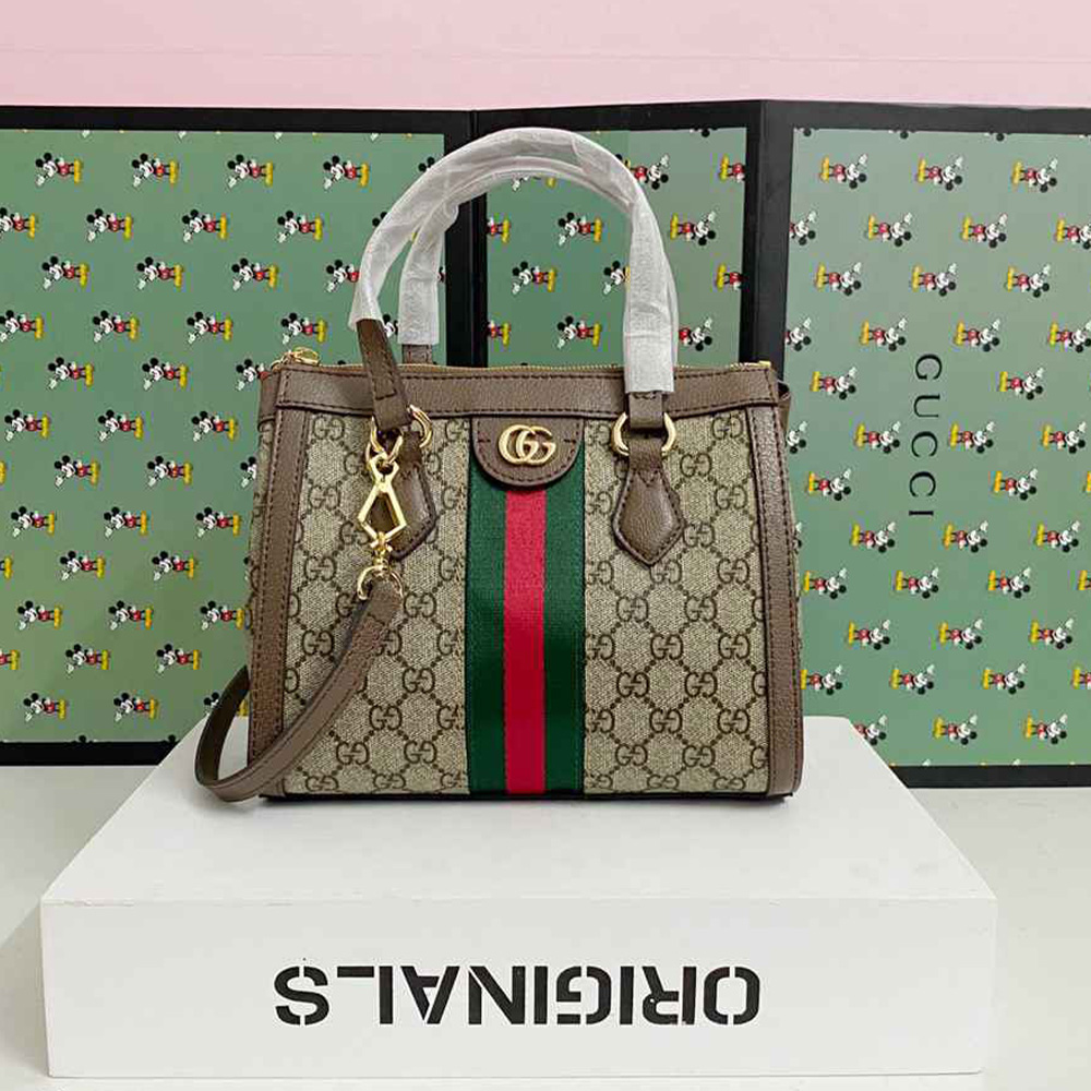Gucci Ophidia Canvas Tote Handbag - Image 2