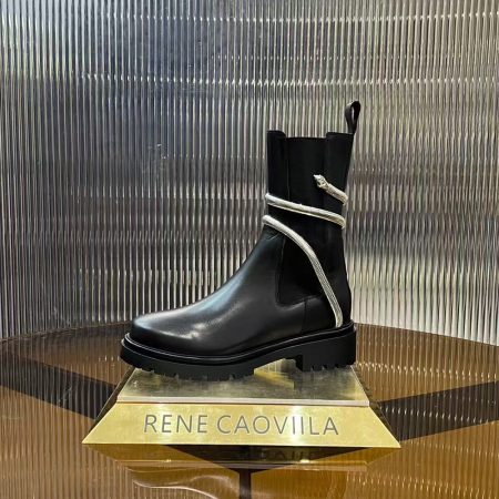 Rene Caovolla Juniper Black And Silver Biker Boots - Image 5