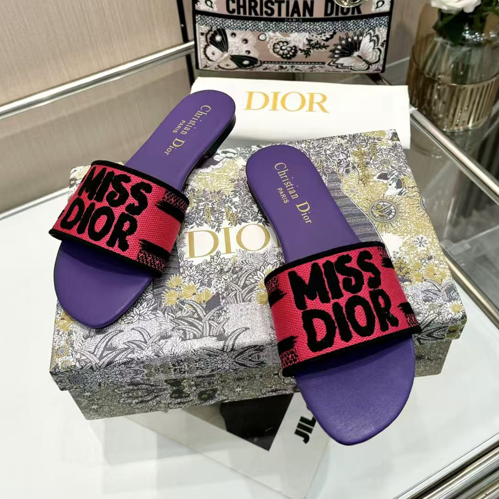 Dior Dway Miss Dior Allover Motif Sandals - Image 14