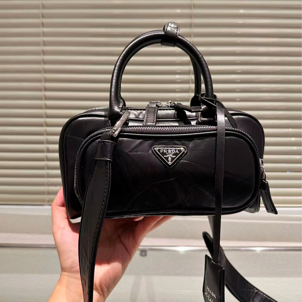 Prada Retro Leather Multi Pocket Handbag - Image 2