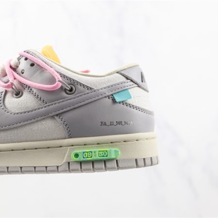 OFF WHITE X Nike Dunk SB Low The 50 NO.09 DM1602-109 - Image 7