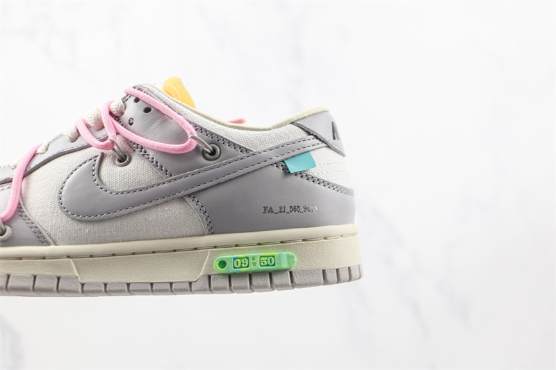 OFF WHITE X Nike Dunk SB Low The 50 NO.09 DM1602-109 - Image 7