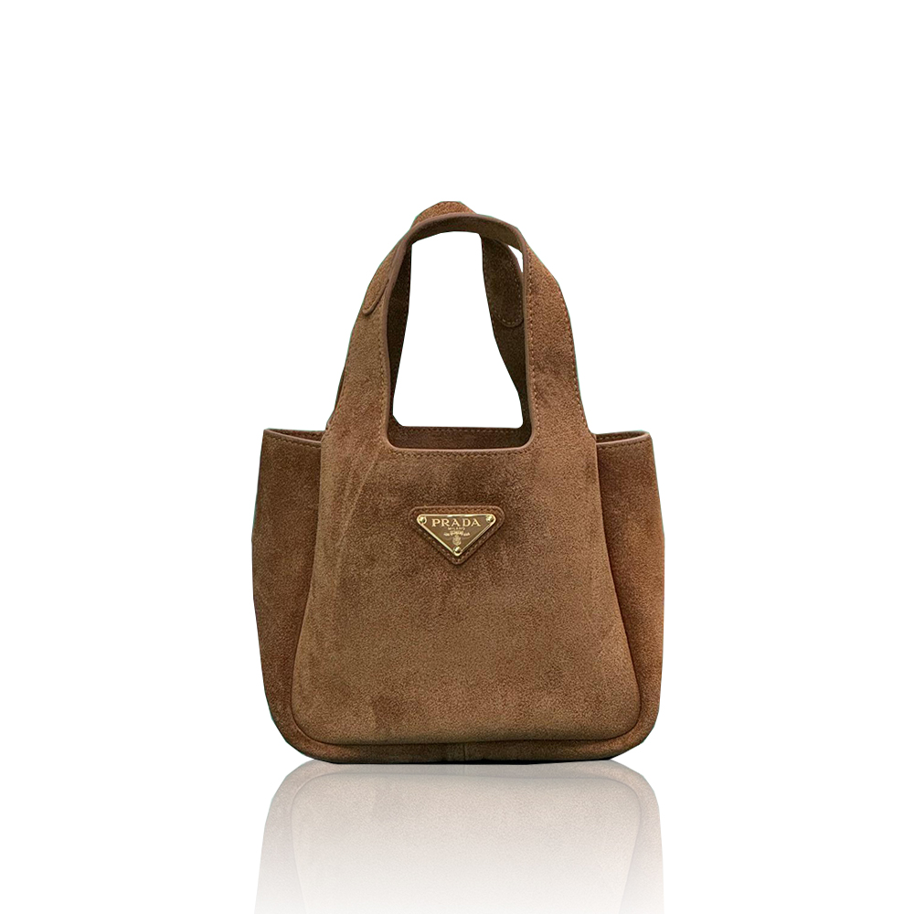 Prada mini suede tote bag 10A quality 1BA349 - Image 1