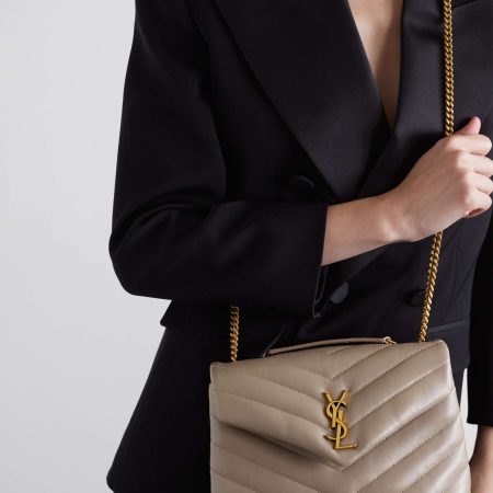 SAINT LAURENT Loulou small quilted leather shoulder bag black - Image 6