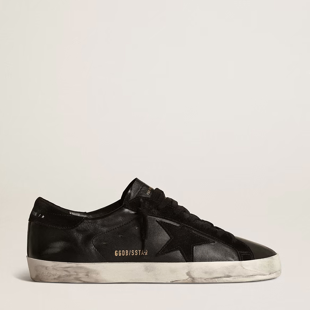 Golden Goose Super-Star LTD in nappa leather with red star and high tab - Image 2