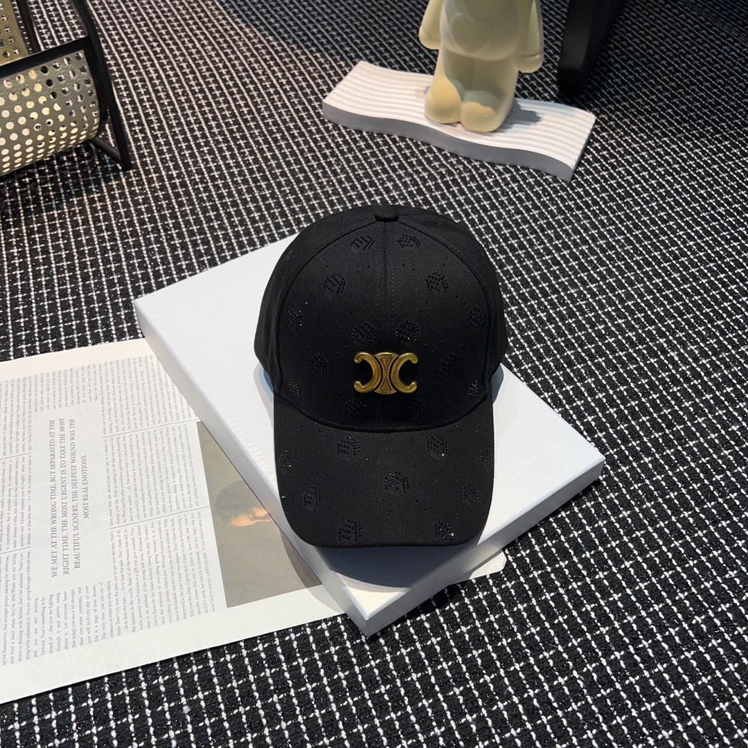 Ceiline Rhinestone Baseball Cap Sunhat - Image 1