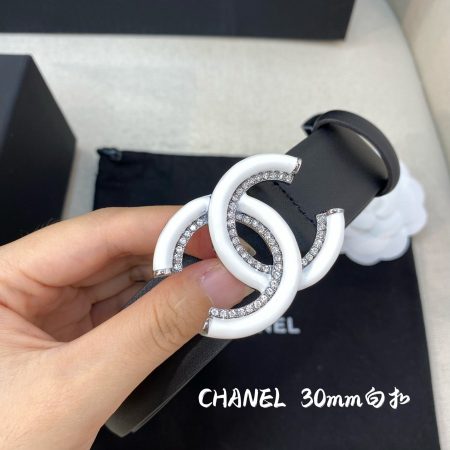 Chanel Belt With Double C Buckle Black Women Belt 30MM - Image 3