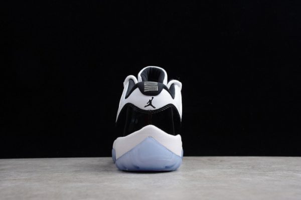 AIR JORDAN 11 RETRO LOW "CONCORD" BLACK/ WHITE mens 528895-153