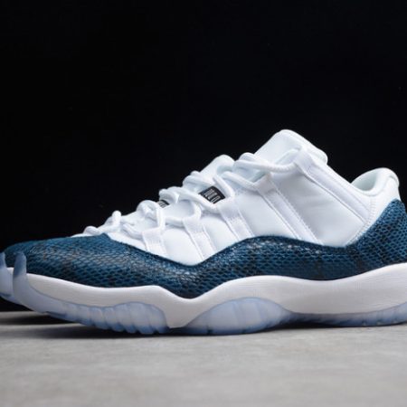 Air Jordan 11 Low Blue Snakeskin CD6846-102 - Image 12