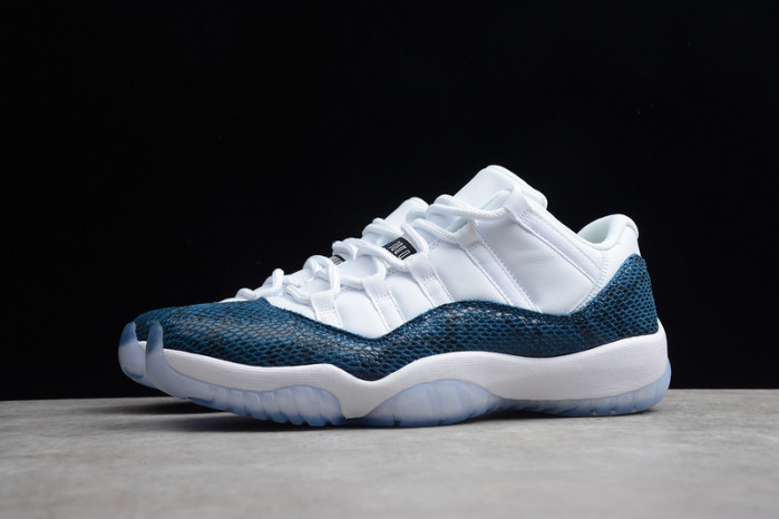 Air Jordan 11 Low Blue Snakeskin CD6846-102 - Image 12