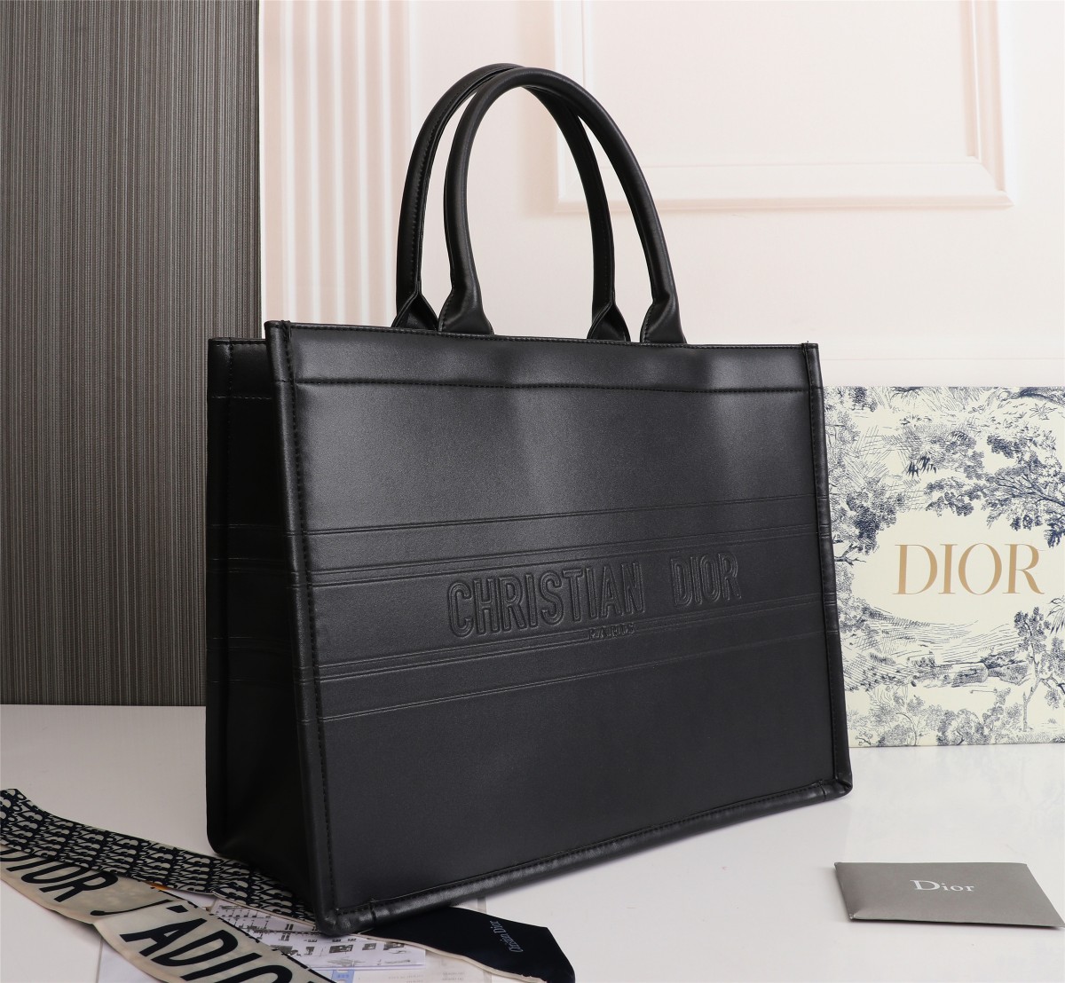 Dior Book Tote Large White Multicolor Dior Petites Fleurs Embroidery - Image 9