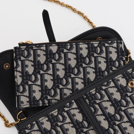Dior SADDLE Bag Blue Dior Oblique Jacquard - Image 9
