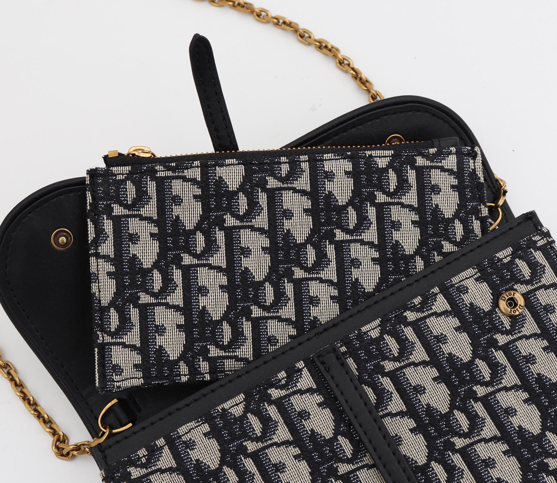 Dior SADDLE Bag Blue Dior Oblique Jacquard - Image 9