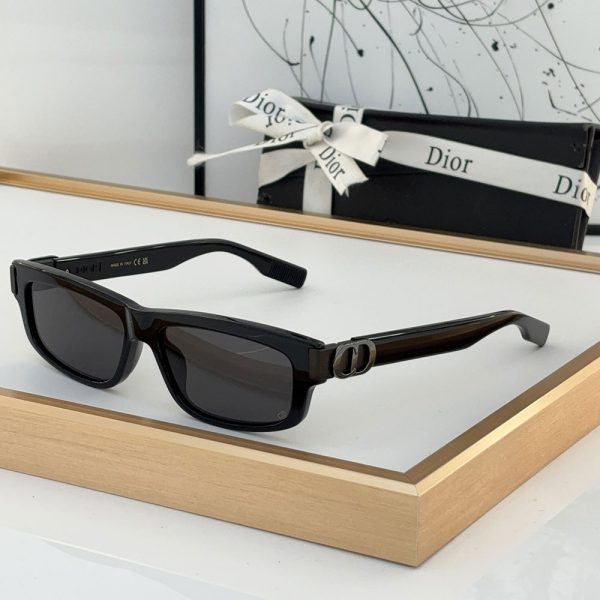 Dior Mirror Leg Stereoscopic Logo Acetate Fibre sunglasses Top quality