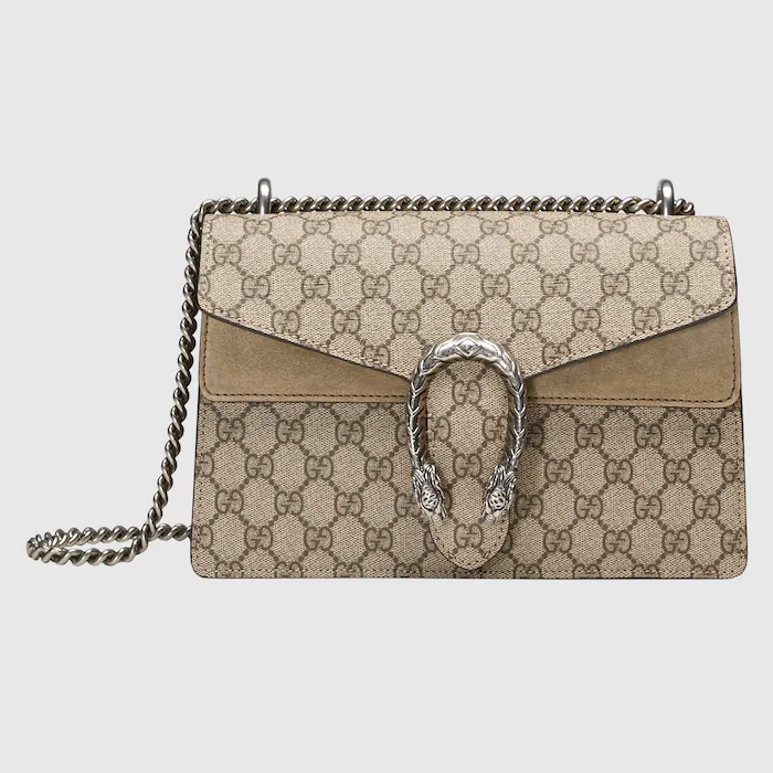 Gucci Dionysus GG Supreme Small Shoulder Bag With Beige - Image 1