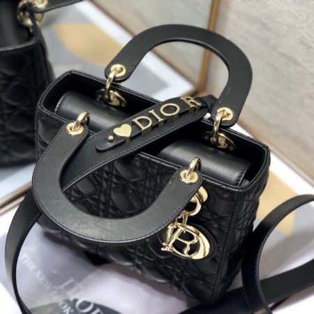 Dior Medium Lady Dior Bag Black Patent Cannage  M0565OWCB_M900 - Image 6