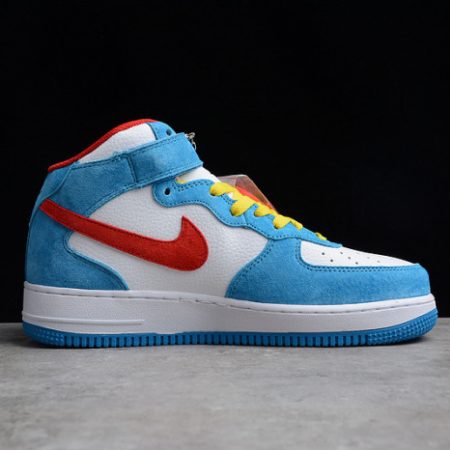 Nike Air Force 1 07 Mid Doraemon White Blue Red Yellow GB1236-160 - Image 9