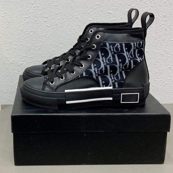 Dior B23 Black Boutique Fashion Skateboard Canvas
