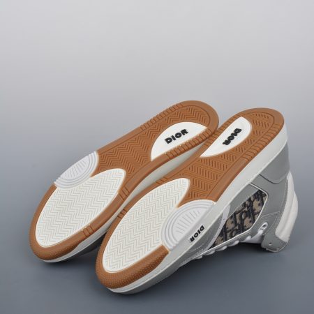 Dior B27 Sneakers High-Top Gray (AAA High Quality Version) - Image 4