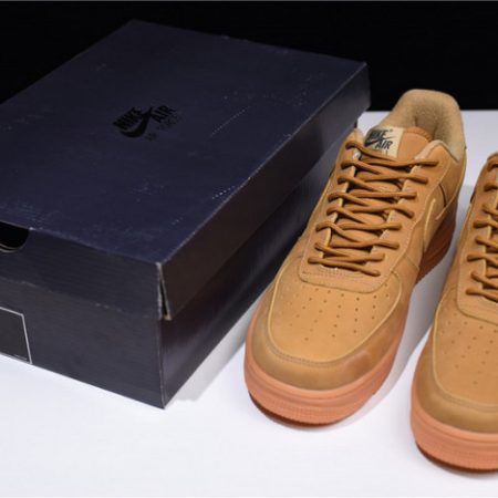 Nike Air Force 1 07 WB Flax/Flax-Gum Wheat Basketball Shoes AA4061-200 - Image 9