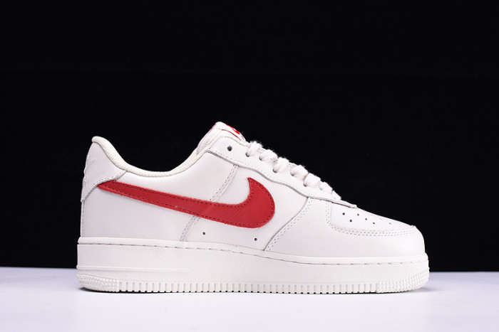 Nike Air Force 1 07 White Sport Red New Shoes 315122-126 - Image 4