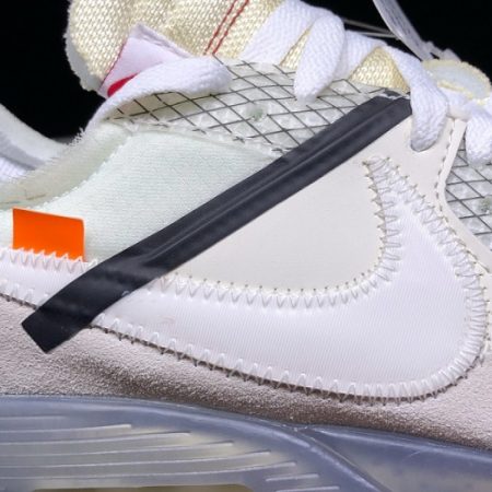 OFF-WHITE x Nike Air Max 90 Sail Muslin Virgil Abloh AA7293-100 - Image 12
