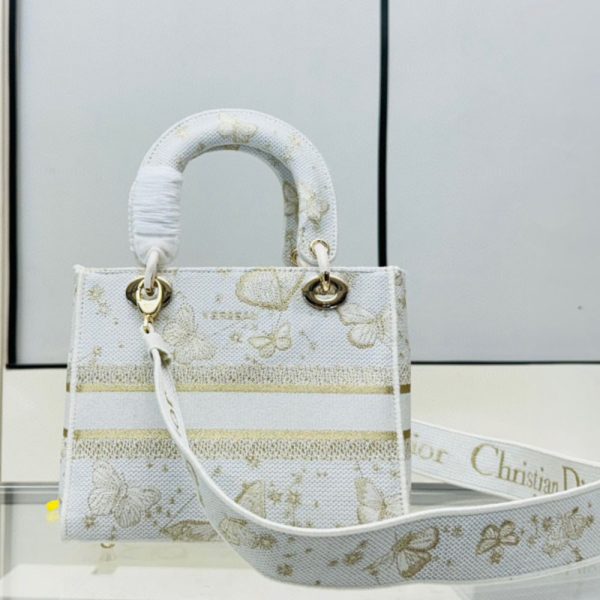 Dior The LADY D-LITE Bag MM-Butterfly Zodiac