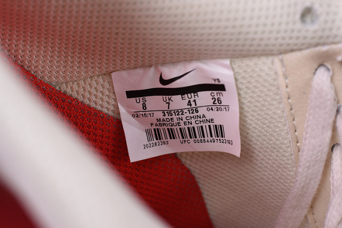 Nike Air Force 1 07 White Sport Red New Shoes 315122-126 - Image 3
